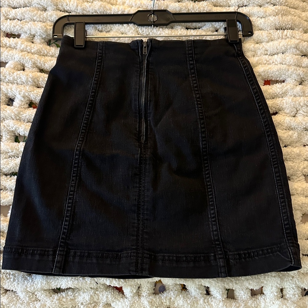Free People Denim Black Skirt - Picture 4 of 6